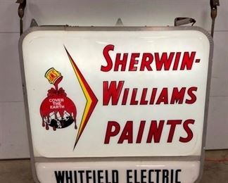 SHERWIN WILLIAMS PAINTS CAN SIGN