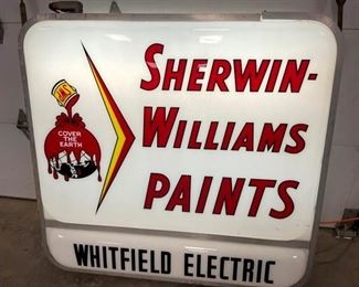 LIGHTUP SHERWIN WILLIAMS PAINTS SIGN
