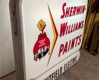 SHERWIN WILLIAMS PAINTS CAN SIGN