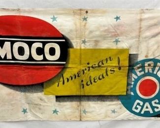 EARLY AMOCO AMERICAN BANNER
