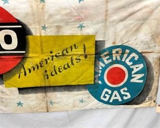 EARLY AMOCO DEALER BANNER