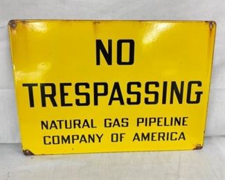 PORC. NO TRESPASSING SIGN