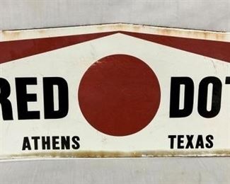 PORC. RED DOT DEALER SIGN