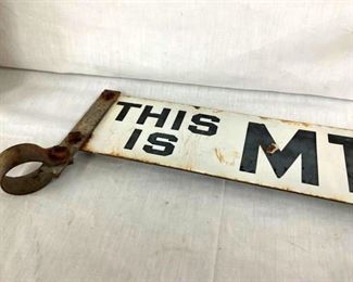 PORC. MT. AIRY SIGN W/ BRACKETS