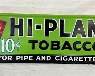 EMB. 10CENT HI-PLANE TOBACCO SIGN