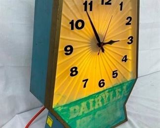 DAIRYLEA LIGHTED STORE CLOCK