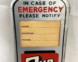 7UP DOOR EMERGENCY SIGN