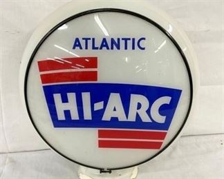 26IN ATLANTIC HI-ARC MILK GLASS GLOBE