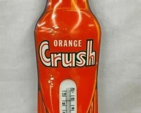 EMB. DIECUT ORANGE CRUSH BOTTLE THERM.