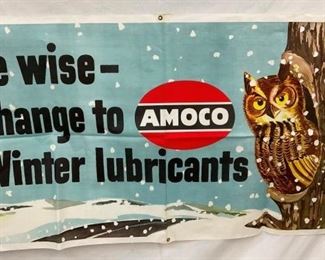 AMOCO DEALER BANNER W/ OWL