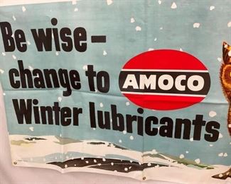 AMOCO DEALER BANNER W/ OWL