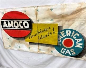 AMOCO AMERICAN GAS DEALER BANNER