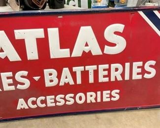 EMB. SELF FRAMED ATLAS SIGN