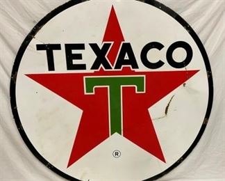 6FT. PORC DS TEXACO SIGN