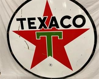 6FT. PORC DS TEXACO SIGN