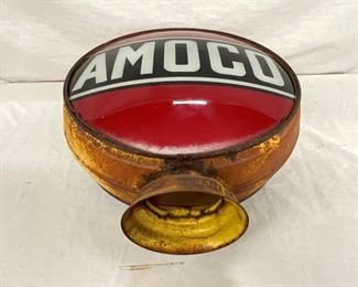 BOTTOM VIEW AMOCO GAS PUMP GLOBE