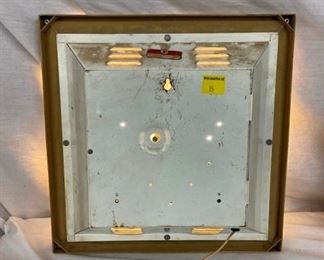 BACKVIEW PEPSI LIGHTED CLOCK