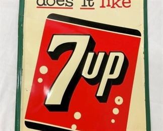 EMBOSSED 7UP SIGN