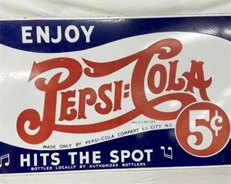 PORC. DS DOUBLE DOT PEPSI SIGN