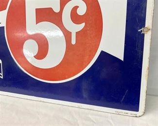 CLOSEUP PORC. 5CENT PEPSI SIGN