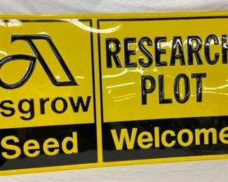 NOS EMB. ASGROW SEED SIGN