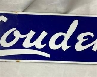 PORC. LOUDEN SIGN 14X 14 4 1/2