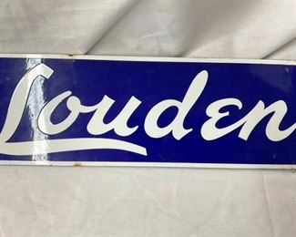 CLOSEUP PORC. LOUDEN SIGN