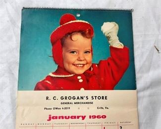 CLOSEUP 1960 CALENDAR