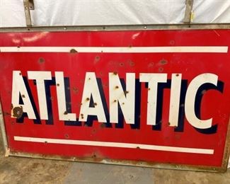 PORC. DS ATLANTIC SIGN W/ FRAME