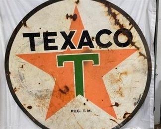 OTHERSIDE PORC. 6FT. TEXACO SIGN 