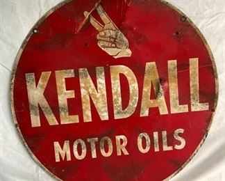 24IN. KENDALL MOTOR OILS SIGN 