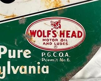 CLOSE UP 1954 WOLF'S HEAD 