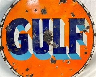CLOSE UP SIDE 2 PORC. GULF SIGN 
