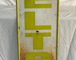 DELTA TIRES VERTICAL SELF FRAMED SIGN 