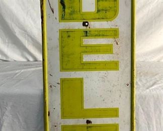 TOP VIEW DELTA TIRES VERTICAL SIGN 