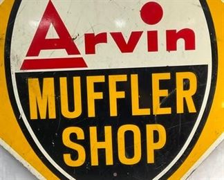 CLOSE UP ARVIN MUFFLER SHOP SIGN 