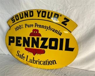 RIGHTSIDE SIDE 2 31X22 PENNZOIL SIGN 