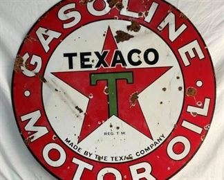 PORC. DS TEXACO MOTOR OIL SIGN 
