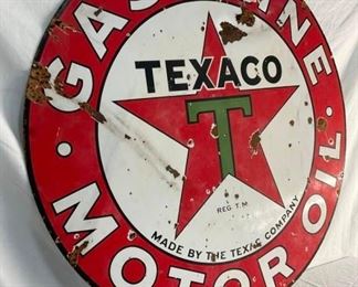 LEFTSIDE TEXACO MOTOR OIL SIGN 
