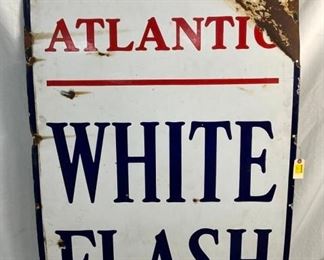 PORC. ATLANTIC WHITE FLASH SIGN 