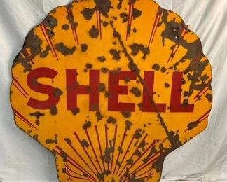 PORC. DS SHELL CLAM SHELL SIGN 