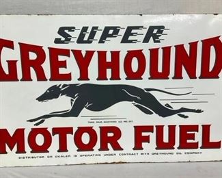 58X34 DSP RARE GREYHOUND MOTOR OIL SIGN 