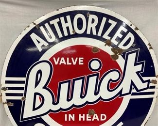 TOP VIEW PORC. BUICK DEALER SIGN 