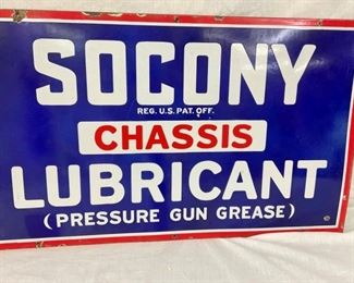 CLOSE UP PORC. SOCONY CHASSIS SIGN 