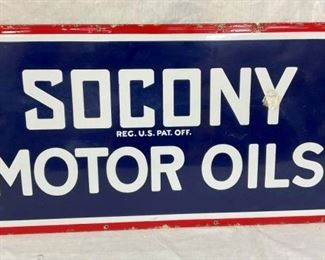 36X18 SSP SOCONY MOTOR OILS SIGN 