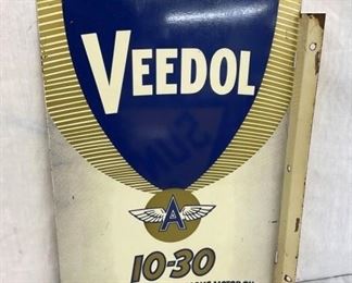 12X19 VEEDOL FLANGE SIGN 
