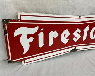 CLOSE UP FIRESTONE BOW TIE SIGN 