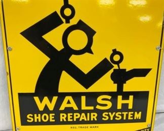 CLOSE UP PORC. SHOE REPAIR SIGN 