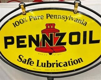 100% PURE PENN. SAFE LUBRICATION SIGN 