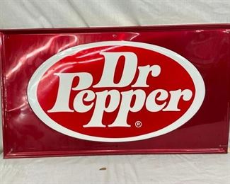 34X19 EMB. DR. PEPPER SIGN